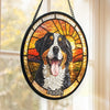 Custom Photo Stained Glass Window Hanging Suncatcher - Personalized Birthday Gifts For Dog Cat Lovers, Dog Dad And Mom, Cat Owners - Forever My Favorite Companion