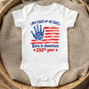 Custom Baby Onesie - Personalized Baby Shower, Gender Reveal, America 250th Anniversary Gifts For New Moms, New Dads, New Parents - My First 4th Of July
