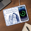 Custom Photo Charging Mat - Personalized Best Friend Birthday Gifts For Women, Besties, Sisters, BFF - Grounded In True, Deep Friendship