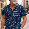 Custom Unisex Tropical Hawaiian Aloha Shirt - Personalized America 250th Anniversary Father's Day Gifts For Dad, Grandpa - Freedom Family Legacy