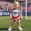 Custom USA 2026 Baby Jersey Bodysuit
- Personalized Baby Shower, Gender Reveal Gifts For New Moms, New Dads, Soccer Lovers - Future Soccer Star In Training