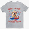 Custom Unisex T-shirt, Premium T-shirt, Hoodie - Personalized America 250th Anniversary Gifts For Dog Lovers, Dog Dad And Mom - Paws & Freedom
