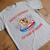Custom Unisex T-shirt, Premium T-shirt, Hoodie - Personalized America 250th Anniversary Gifts For Dog Lovers, Dog Dad And Mom - Paws & Freedom