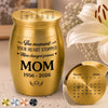 Custom Memorial Urn - Personalized Memorial Sympathy Gifts For Loss Of Mom, Dad – A Heart Changed Forever