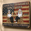 Custom Home Decor Metal Sign - Personalized America 250th Anniversary Wedding Gifts For Husband And Wife, Him And Her - Forever Bound By Love