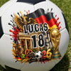 Custom World Football Soccer Ball - Personalized Birthday Gifts For Football Lovers, Sports Fans, Sports Lovers - My Lucky Number, My Nation