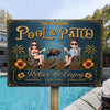 Custom Home Decor Metal Sign - Personalized Summer Vacation And Travel Gifts For Husband And Wife, Him And Her - Our Permanent Summer Escape