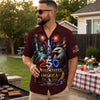 Custom Unisex Tropical Hawaiian Aloha Shirt - Personalized America 250th Anniversary Gifts For Mom, Dad, Brother, Sister, Kids - American Pride Forever