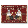 Custom Home Decor Metal Sign - Personalized Anniversary Wedding Gifts For Husband And Wife, Him And Her - Still Crazy In Love