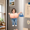 Custom Photo Squishy Boob Acrylic Fridget Magnet - Personalized Anniversary Wedding Gifts For Husband And Wife, Him And Her - My Favorite Companion To Tease