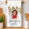 Custom Kitchen Towel - Personalized Birthday Gifts For Her, Mom, Grandma - A Pinch Of Happiness