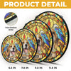 Custom Photo Stained Glass Window Hanging Suncatcher - Personalized Birthday Gifts For Dog Cat Lovers, Dog Dad And Mom, Cat Owners - A Bond That Lasts Forever