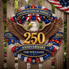 Custom Wood Sign - Personalized America 250th Anniversary Gifts For Mom, Dad, Brother, Sister, Kids - Strength That Stands The Test Of Time