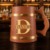 Custom Wooden Barrel Beer Mug - Personalized Birthday Gifts For Men, Dad, Brother, Grandpa, Husband - Classic Never Out Of Style