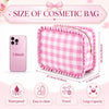 Custom Ruffle Makeup Bag - Personalized Best Friend Birthday Gifts For Women, Besties, Sisters, BFF, Family, Yourself - Because I Deserve It