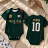 Custom Brazil World Football Baby Jersey Bodysuit
- Personalized Baby Shower, Gender Reveal Gifts For New Moms, New Dads, Football Lovers - My First Football Jersey
