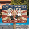 Custom Home Decor Metal Sign - Personalized Anniversary Wedding Gifts For Husband And Wife, Him And Her - Love You, You Weirdo