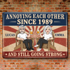 Custom Home Decor Metal Sign - Personalized Anniversary Wedding Gifts For Husband And Wife, Him And Her - Love You, You Weirdo