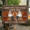 Custom Home Decor Metal Sign - Personalized Anniversary Wedding Gifts For Husband And Wife, Him And Her - Stuck With You