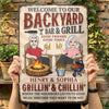 Custom Home Decor Metal Sign - Personalized Anniversary Wedding Gifts For Husband And Wife, Him And Her - Good Friends, Good Times, Free Beer