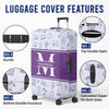 Custom Luggage Cover - Personalized Summer Vacation And Travel Gifts For Women, Men - Adventure Starts Here