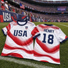 Custom USA World Football Youth Soccer Jersey - Personalized Birthday Gifts For Kids, Football Lovers, Sports Fans, Sports Lovers - Coolest Player In The League