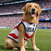 Custom USA World Football Pet Jersey - Personalized Birthday Gifts For Football Dog Cat Lovers, Dog Dad And Mom, Cat Owners - Furry Patriot On The Field