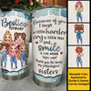 Because Of You, I Smile A Lot More - Personalized Tumbler