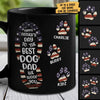 Happy Father's Day To The Best Dog Dad - Gift For Dad - Personalized Black Mug