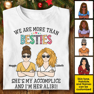 We're More Than Besties - Personalized Unisex T-Shirt, Hoodie.