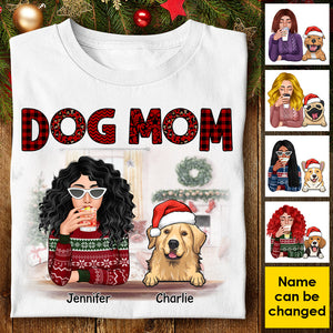 Merry Christmas To The Best Dog Mom Ever - Personalized Unisex T-Shirt, Hoodie, Sweatshirt.