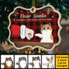 I'm Too Cute For the Naughty List - Personalized Custom Benelux Shaped Wood Christmas Ornament