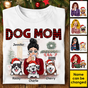 Merry Christmas To The Best Dog Mom Ever - Personalized Unisex T-Shirt, Hoodie, Sweatshirt.