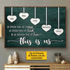 A Whole Lot Of Love - Personalized Horizontal Poster - Gift For Couples, Husband Wife