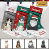 Christmas Is So Much Fun When You Are A Cat - Cat Christmas Costumes - Personalized Christmas Stocking