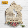 I'd Choose You In A Hundred Lifetimes - Gift For Couples, Husband Wife, Personalized Shaped Wood Sign