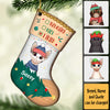 I've Been A Very Good Cat - Dear Santa, Happy Christmas - Personalized Custom Stocking Shaped Wood Christmas Ornament