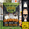 Salem Sanctuary For Wayward Cats - Personalized Funny Cat Flag