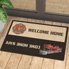 Come Home Safe - Funny Personalized Decorative Mat