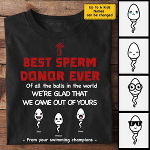 Dad, From Your Swimming Champions - Personalized Unisex T-Shirt, Hoodie - Gift For Dad