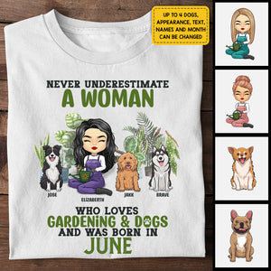 Love Gardening & Dogs - Personalized Unisex T-shirt, Hoodie - Gift For Gardening Lovers, Gift For Pet Lovers
