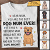 Thank You For Being My Mum - Mother's Day Gifts, Gift For Dog Mum, Personalized Unisex T-shirt, Hoodie