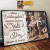 Mein Lieblingsplatz Ist Neben Dir - Bild Hochladen, Geschenk Für Paare, Ehemann Und Ehefrau - Personalized Horizontal Poster German