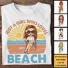Just A Girl Who Loves Beach - Personalized Unisex T-shirt, Hoodie - Gift For Bestie
