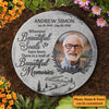 Beautiful Souls Beautiful Memories - Personalized Memorial Stone, Human Grave Marker - Upload Image, Memorial Gift, Sympathy Gift