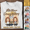 Mother & Daughters Forever Linked Together - Gift For Mom, Personalized Unisex T-shirt