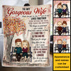 To My Gorgeous Wife, I Need You Till The End - Gift For Couples, Personalized Blanket