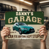 Custom Home Decor Metal Sign - Personalized Father's Day Birthday Gifts For Men, Man Cave, Dad, Grandpa - My Garage, My Rules