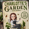 Custom Home Decor Metal Sign - Personalized Birthday Garden Gifts For Gardeners - My Little Green Paradise