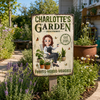 Custom Home Decor Metal Sign - Personalized Birthday Garden Gifts For Gardeners - My Little Green Paradise